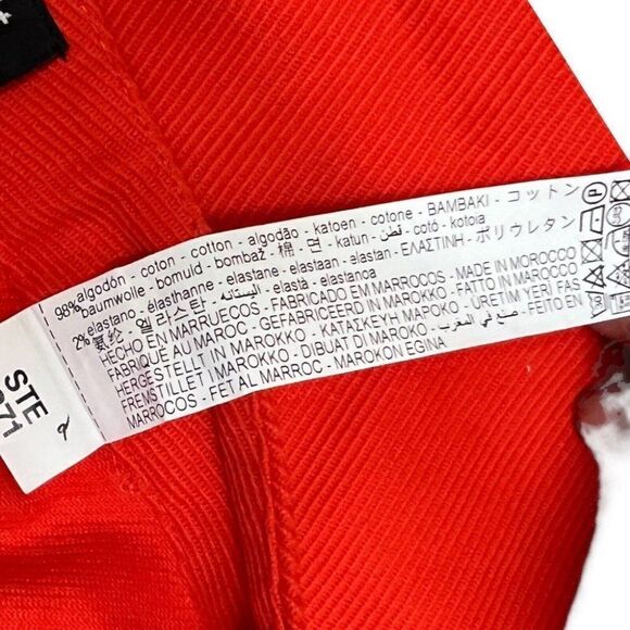 Zara Pratt Fashion Skirt WMNS XS Pencil Button Down Cargo Pocket Spring Bright - Picture 7 of 9